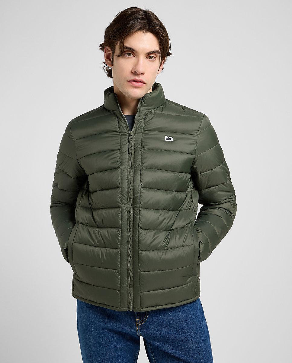 Imagen 0 de Chaqueta acolchada de hombre con cremarella Verde oscuro