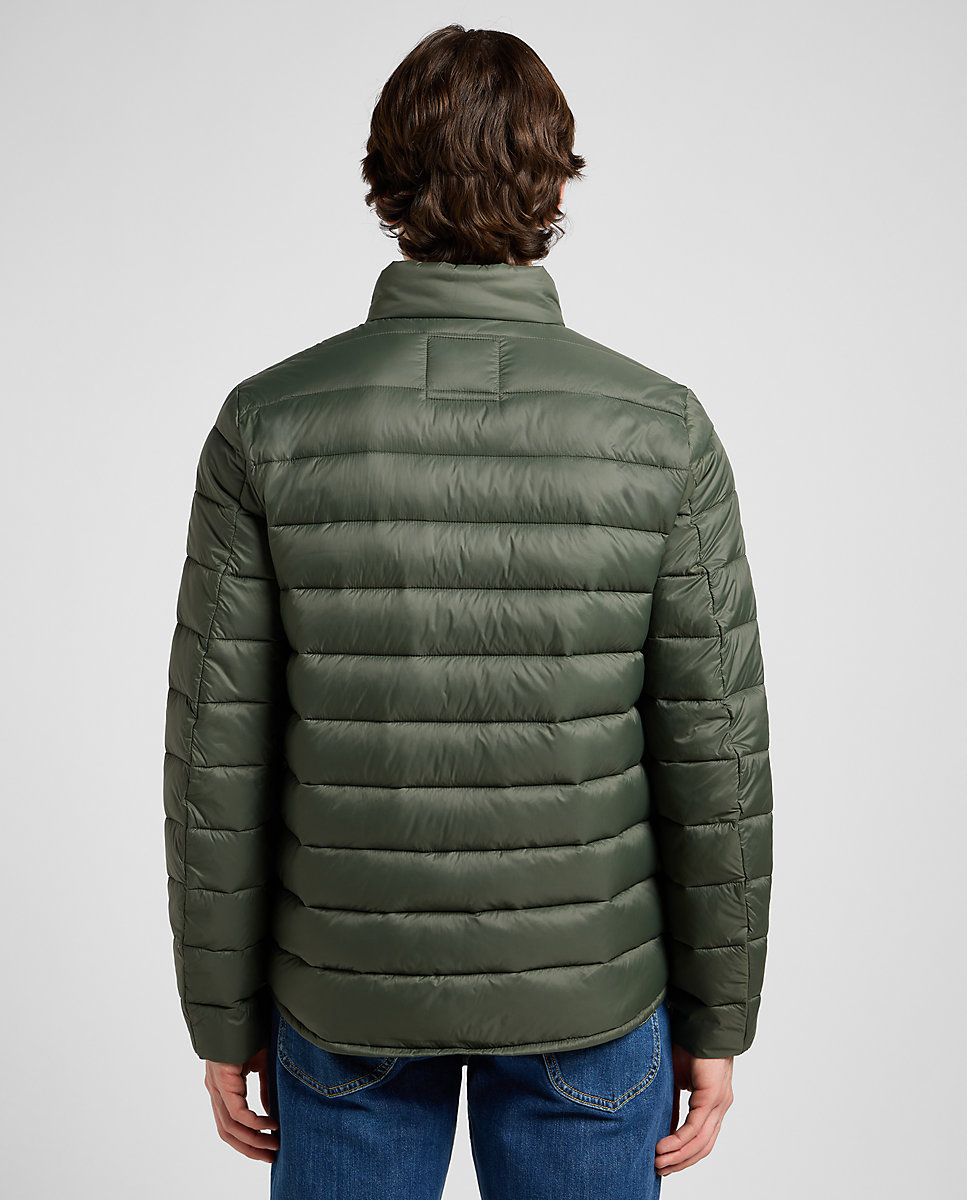 Chaqueta acolchada de hombre con cremarella - Lee - Verde oscuro Verde oscuro-2
