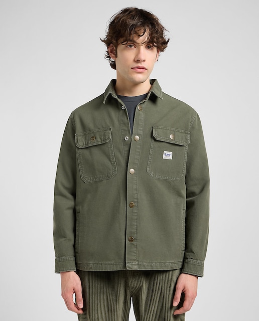 Imagen 0 de Sobrecamisa de hombre con detailles workwear y bolsillos en el pecho