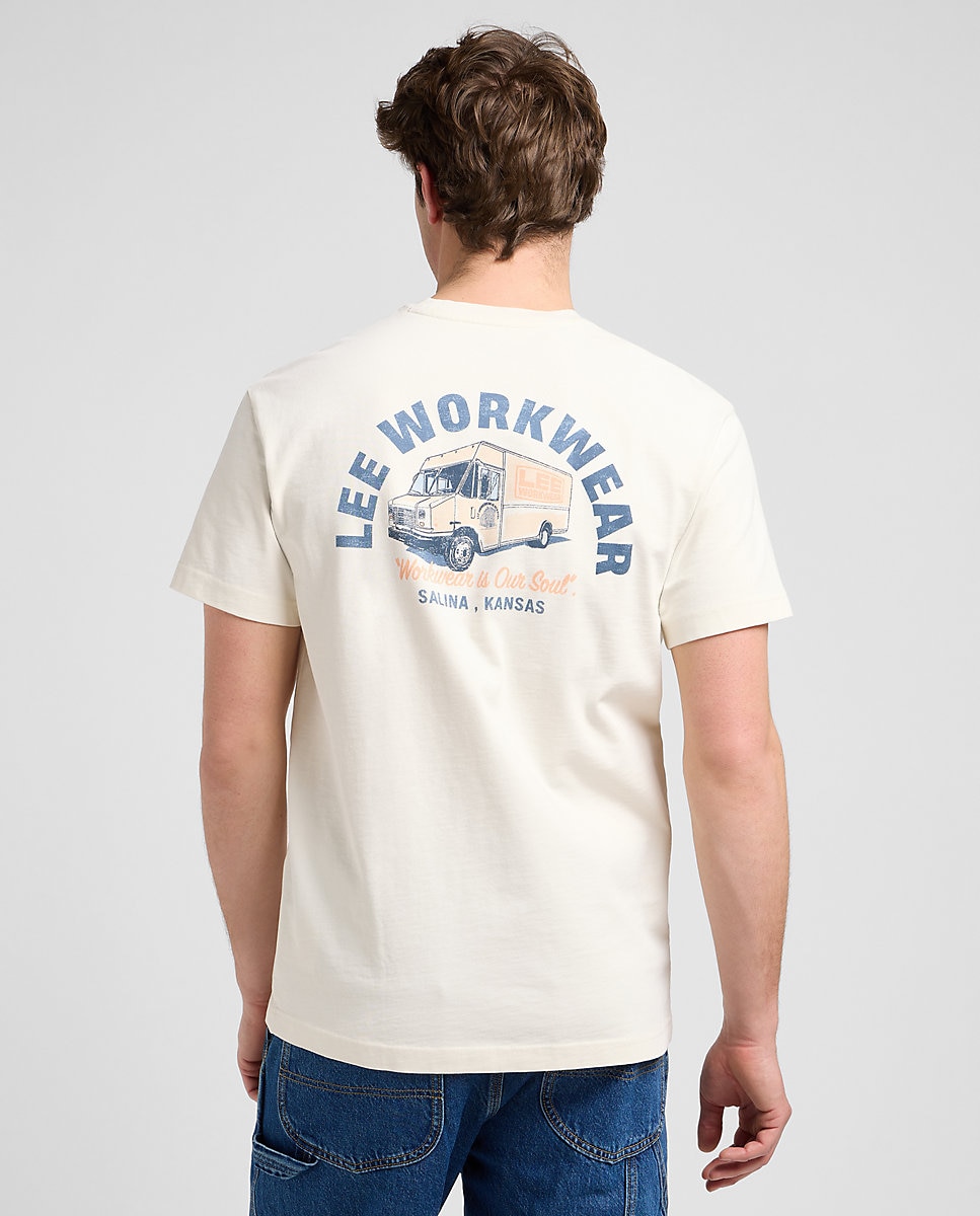 Imagen 2 de Camiseta de hombre de manga corta de linea workwear - Lee - Blanco Blanco