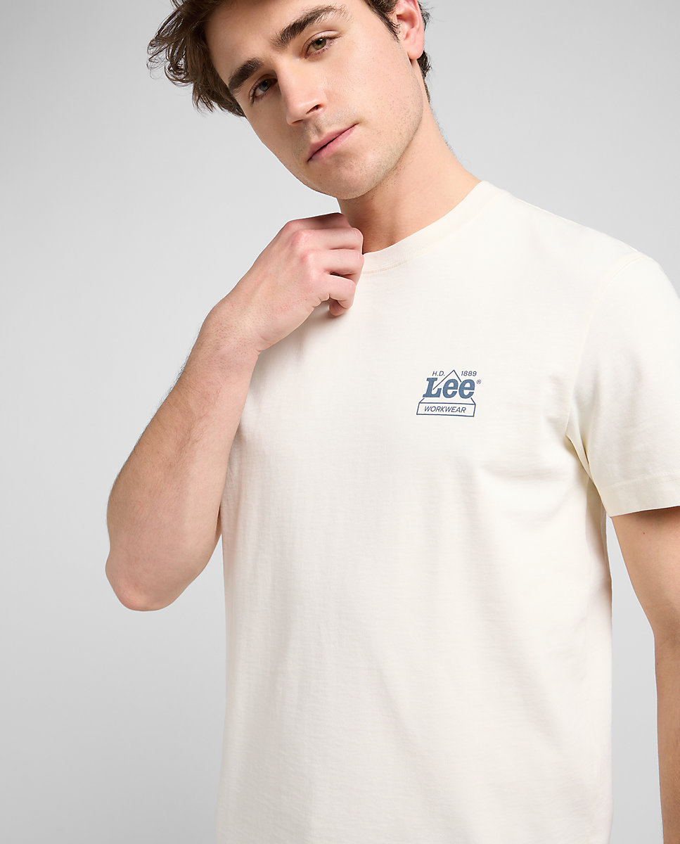Imagen 5 de Camiseta de hombre de manga corta de linea workwear - Lee - Blanco Blanco