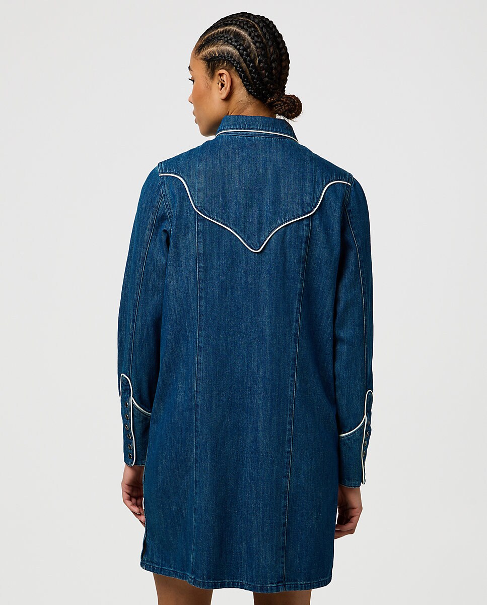 Vestido vaquero camisero con detalles wéstern · Wrangler · El