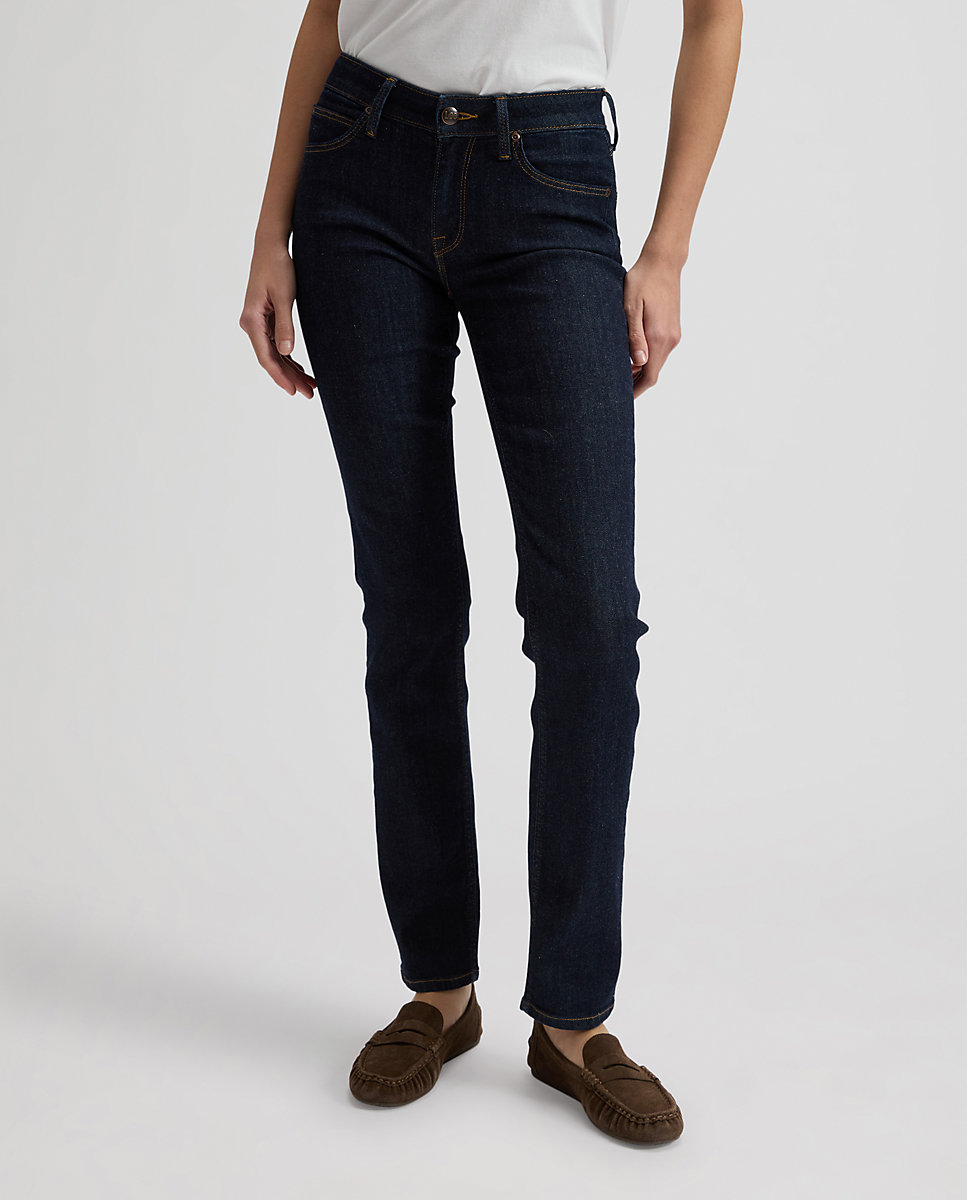 Vaquero recto Elly de mujer de tiro medio - Lee - Azul denim Azul denim-1