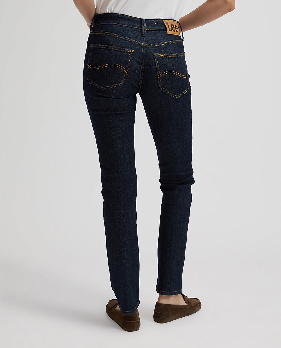 Vaquero recto Elly de mujer de tiro medio - Lee - Azul denim Azul denim-2
