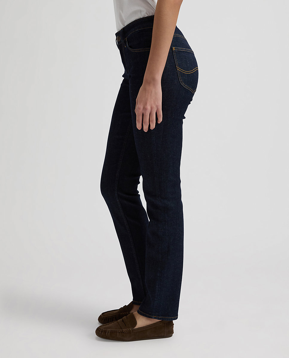 Vaquero recto Elly de mujer de tiro medio - Lee - Azul denim Azul denim-4