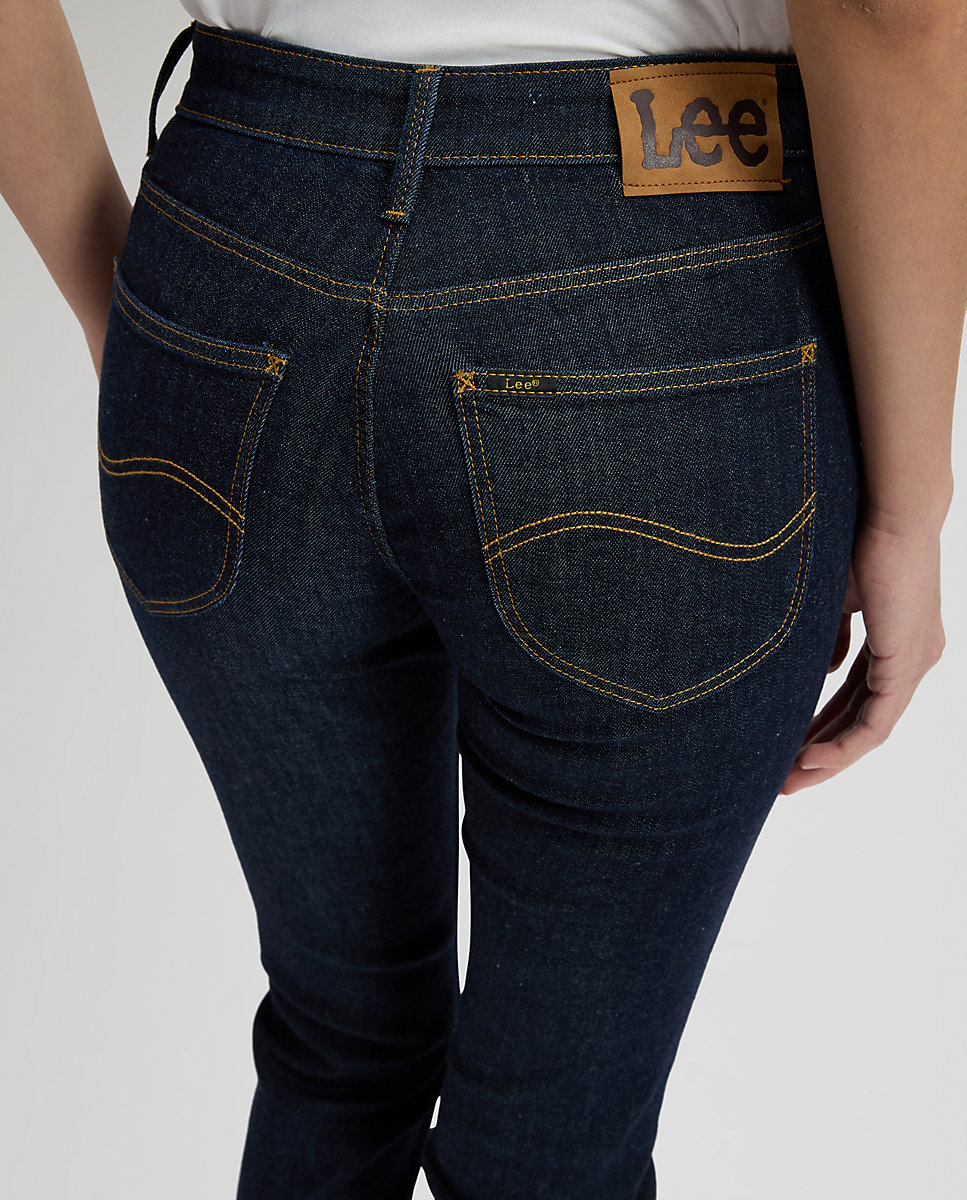 Vaquero recto Elly de mujer de tiro medio - Lee - Azul denim Azul denim-5
