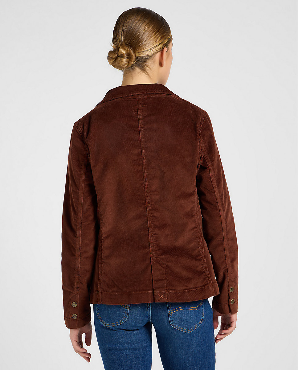 Blazer de mujer de corte regular - Lee - Marrón oscuro Marrón oscuro-2