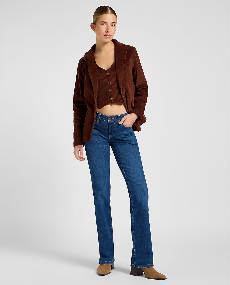 Blazer de mujer de corte regular - Lee - Marrón oscuro Marrón oscuro-3