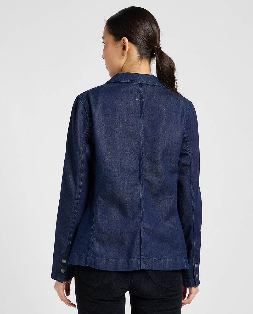 Blazer de mujer de corte regular - Lee - Azul marino Azul marino-2