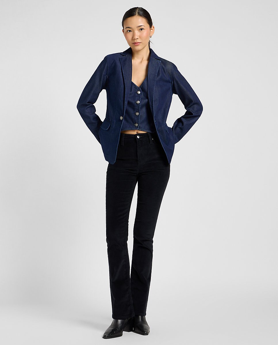 Blazer de mujer de corte regular - Lee - Azul marino Azul marino-3