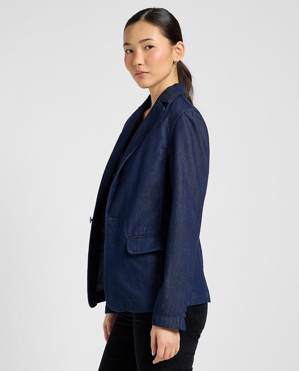 Blazer de mujer de corte regular - Lee - Azul marino Azul marino-4