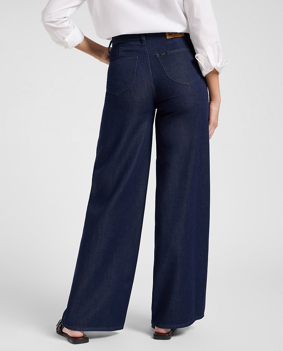 Vaquero Stella de mujer de pierna A-line y tiro super alto - Lee - Azul oscuro Azul oscuro-2