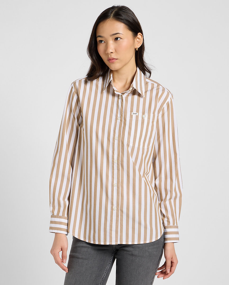 Camisa de mujer de corte recto de rayas · Lee · El Corte Inglés