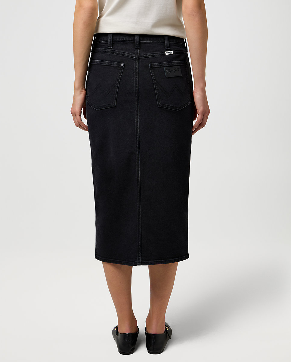 Falda vaquera de tubo - Wrangler - Negro Negro-2