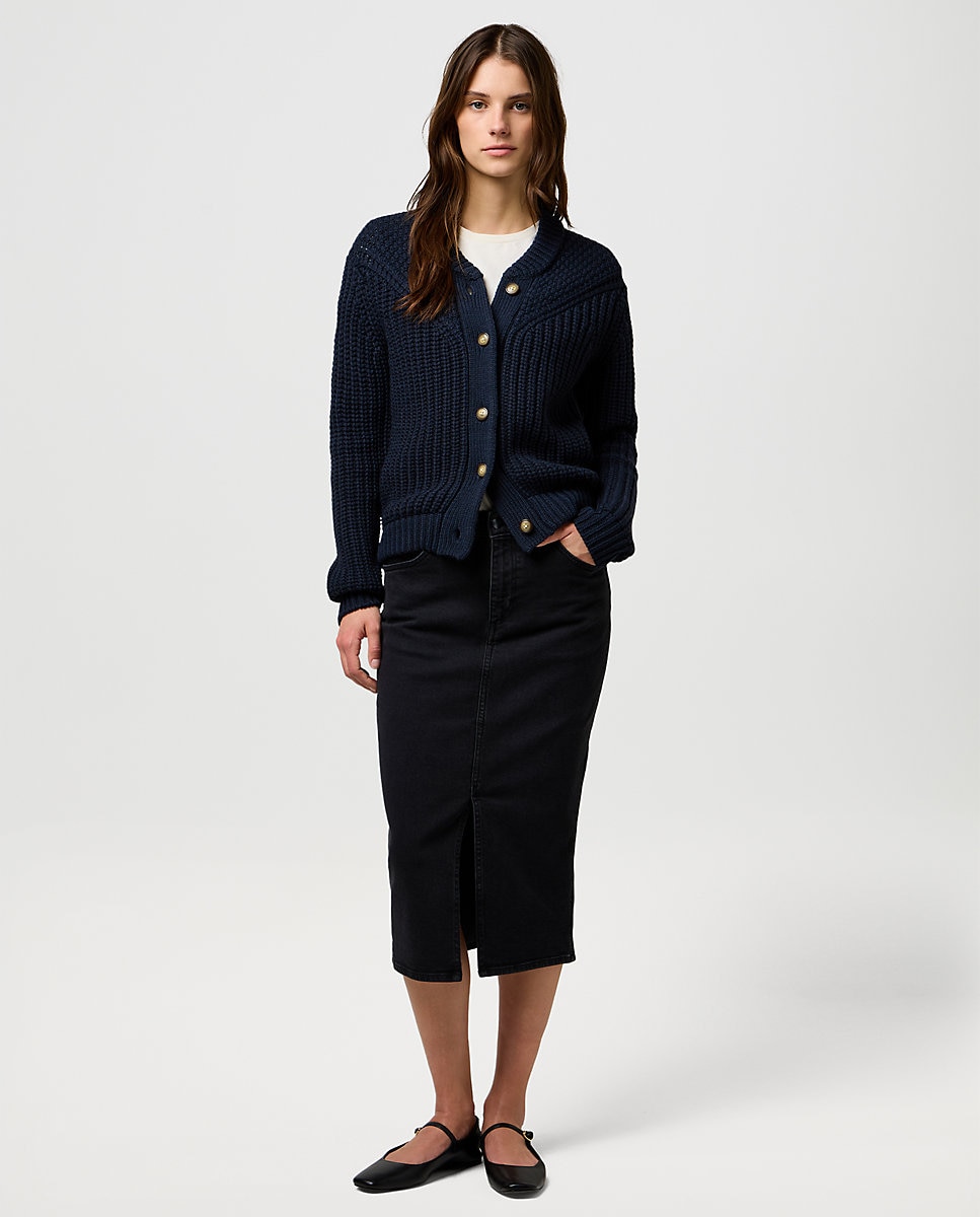 Falda vaquera de tubo - Wrangler - Negro Negro-3