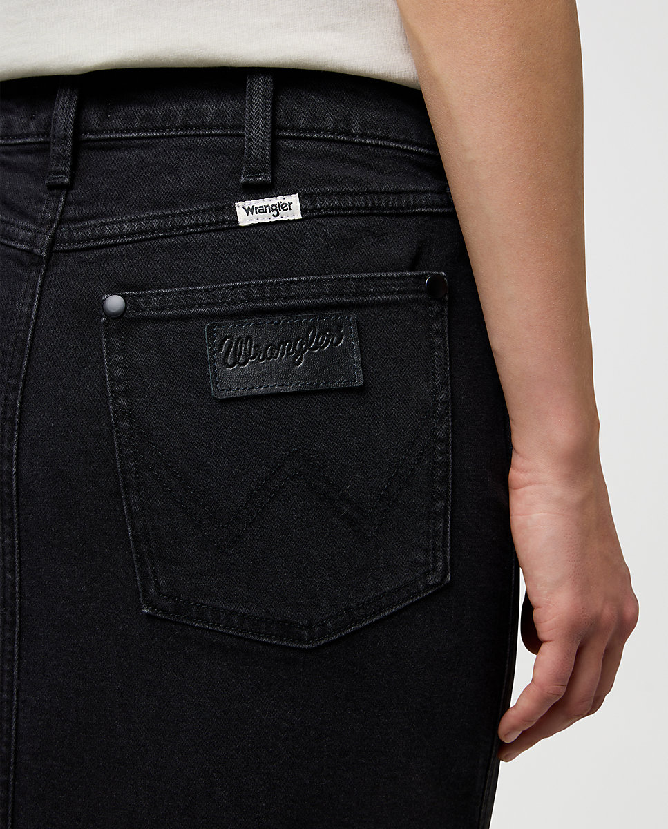 Falda vaquera de tubo - Wrangler - Negro Negro-4