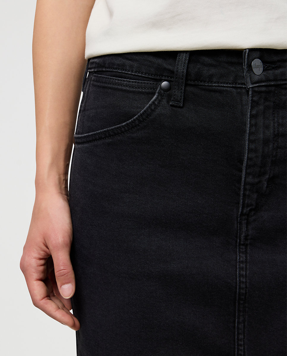 Falda vaquera de tubo - Wrangler - Negro Negro-5