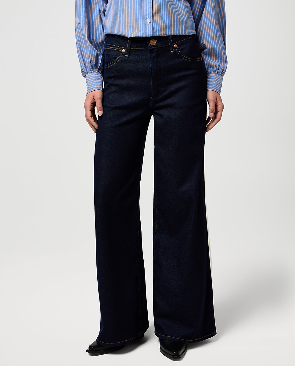 Vaquero de mujer Canyon de corte ancho y cintura alta - Wrangler - Azul marino Azul marino-1