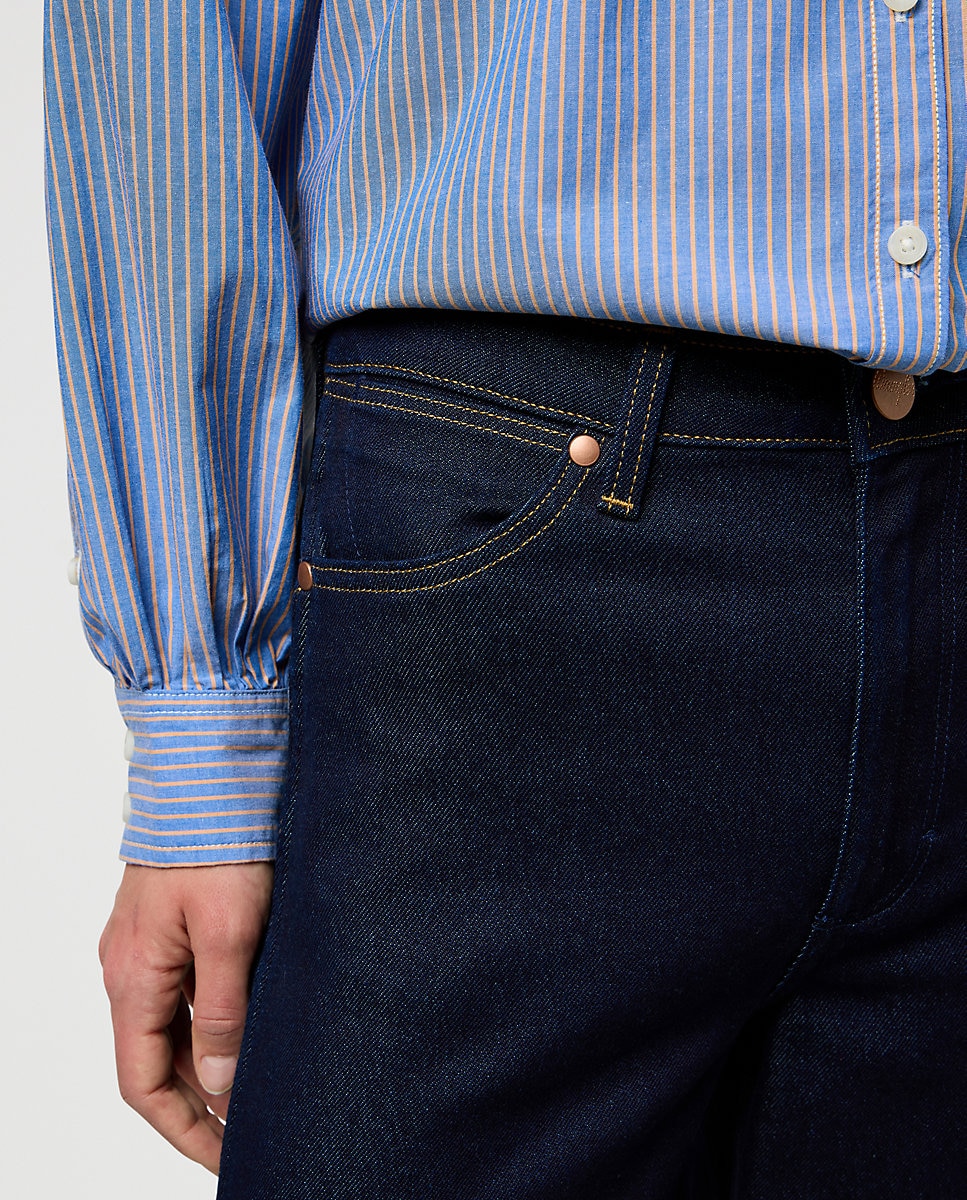 Vaquero de mujer Canyon de corte ancho y cintura alta - Wrangler - Azul marino Azul marino-5