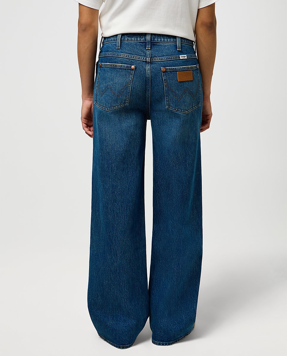 Vaquero de mujer de corte recto y loose con cintura media - Wrangler - Azul denim Azul denim-2