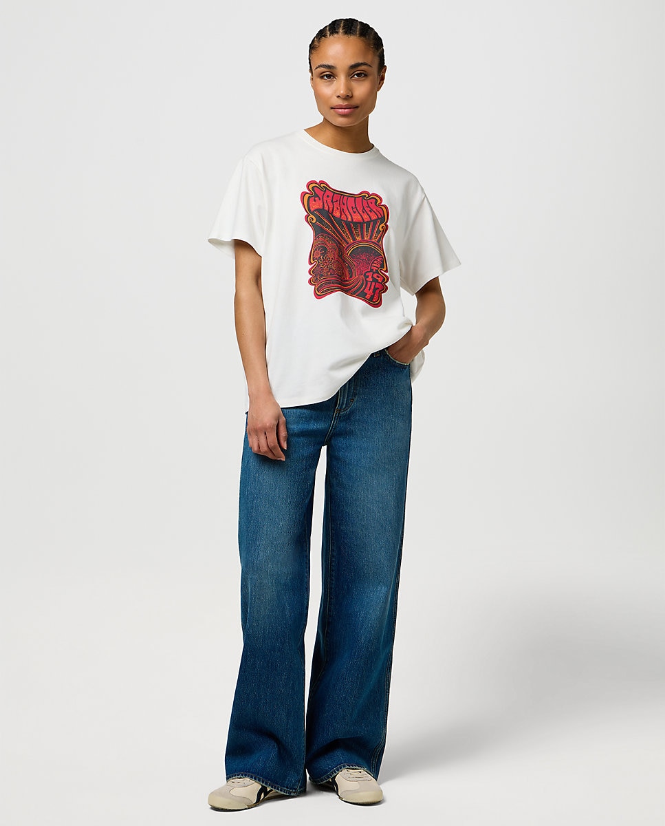 Vaquero de mujer de corte recto y loose con cintura media - Wrangler - Azul denim Azul denim-3