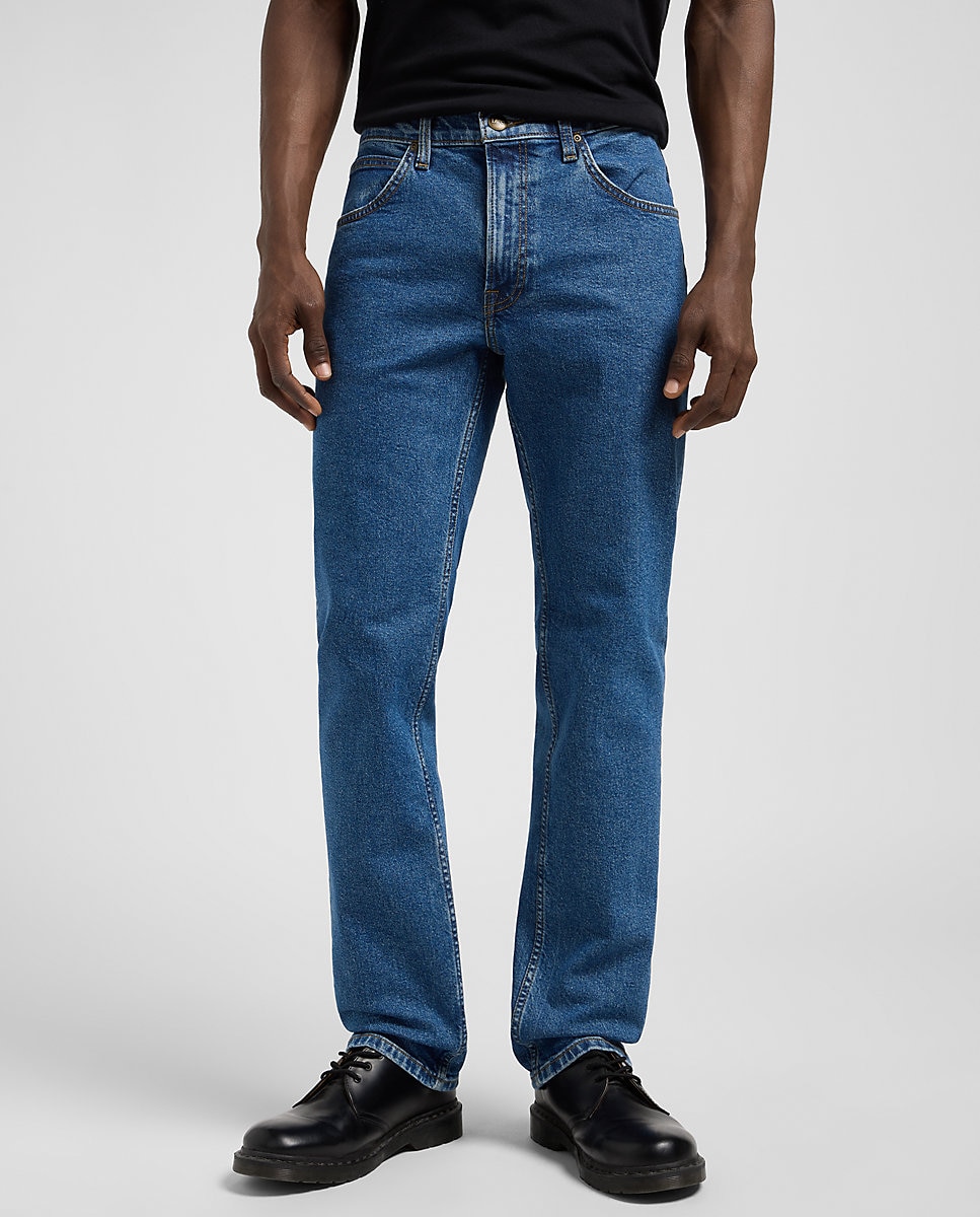 Imagen 1 de Vaquero Brooklyn de hombre de corte clasico con cintura ligeramente más alta Azul índigo