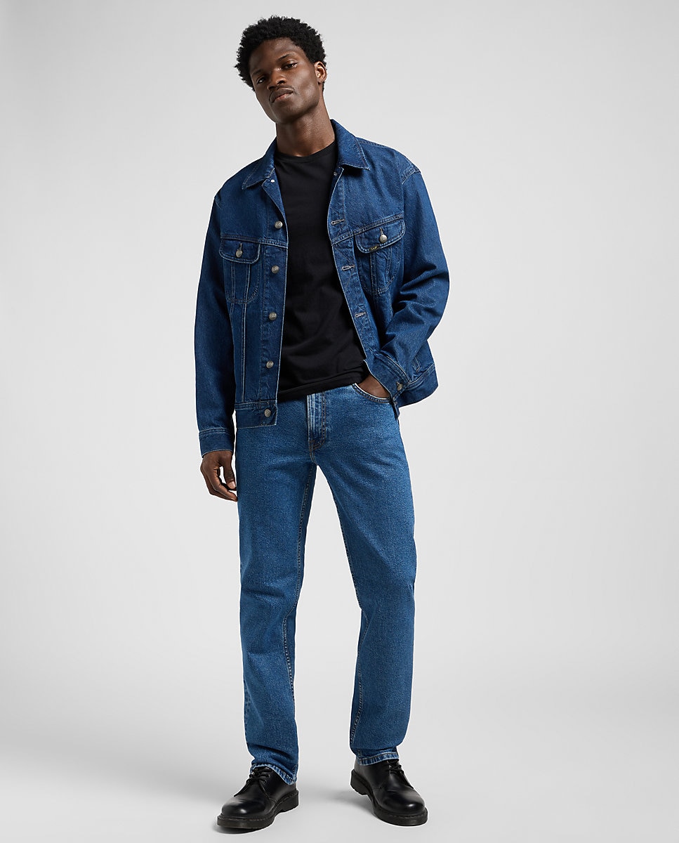 Imagen 3 de Vaquero Brooklyn de hombre de corte clasico con cintura ligeramente más alta - Lee - Azul índigo Azul índigo
