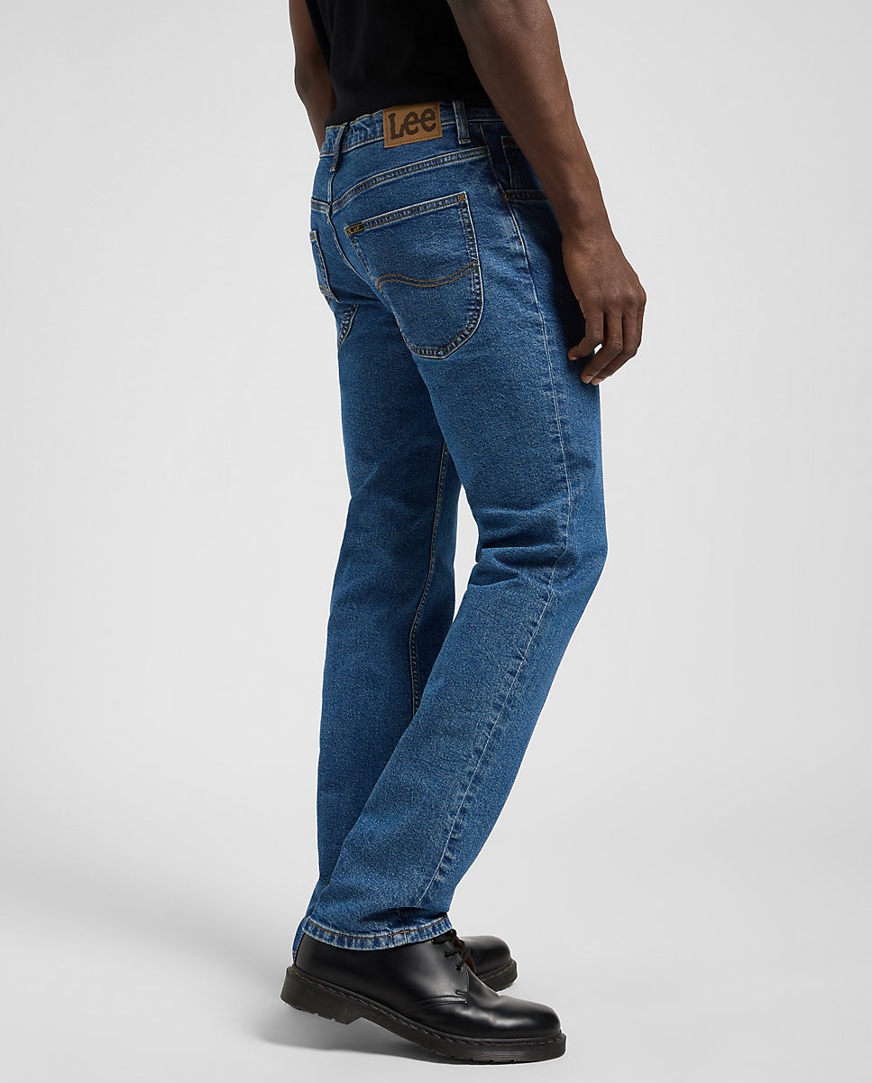 Imagen 4 de Vaquero Brooklyn de hombre de corte clasico con cintura ligeramente más alta - Lee - Azul índigo Azul índigo