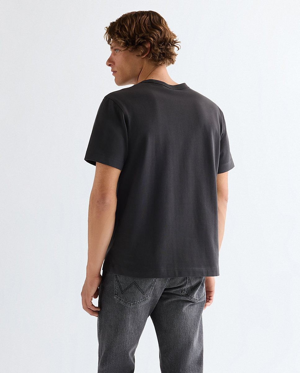 Camiseta de hombre pocket de manga corta de corte relaxed - Wrangler - Negro Negro-2