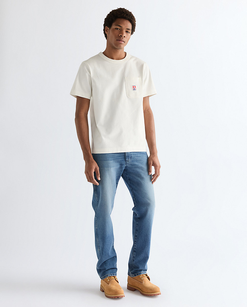 Vaquero 5 bolsillos de hombre 13MWZ - Wrangler - Azul Azul-3