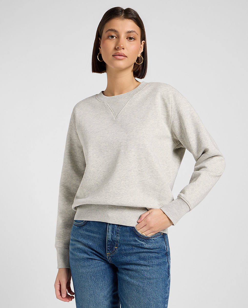 Sudadera de mujer de corte relajado - Lee - Gris Gris-1