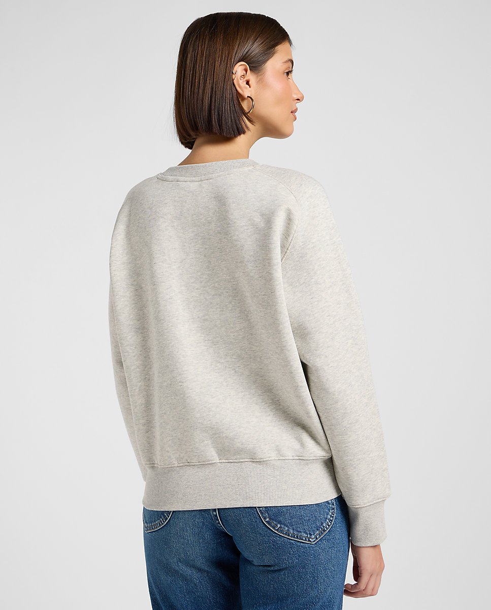 Sudadera de mujer de corte relajado - Lee - Gris Gris-2