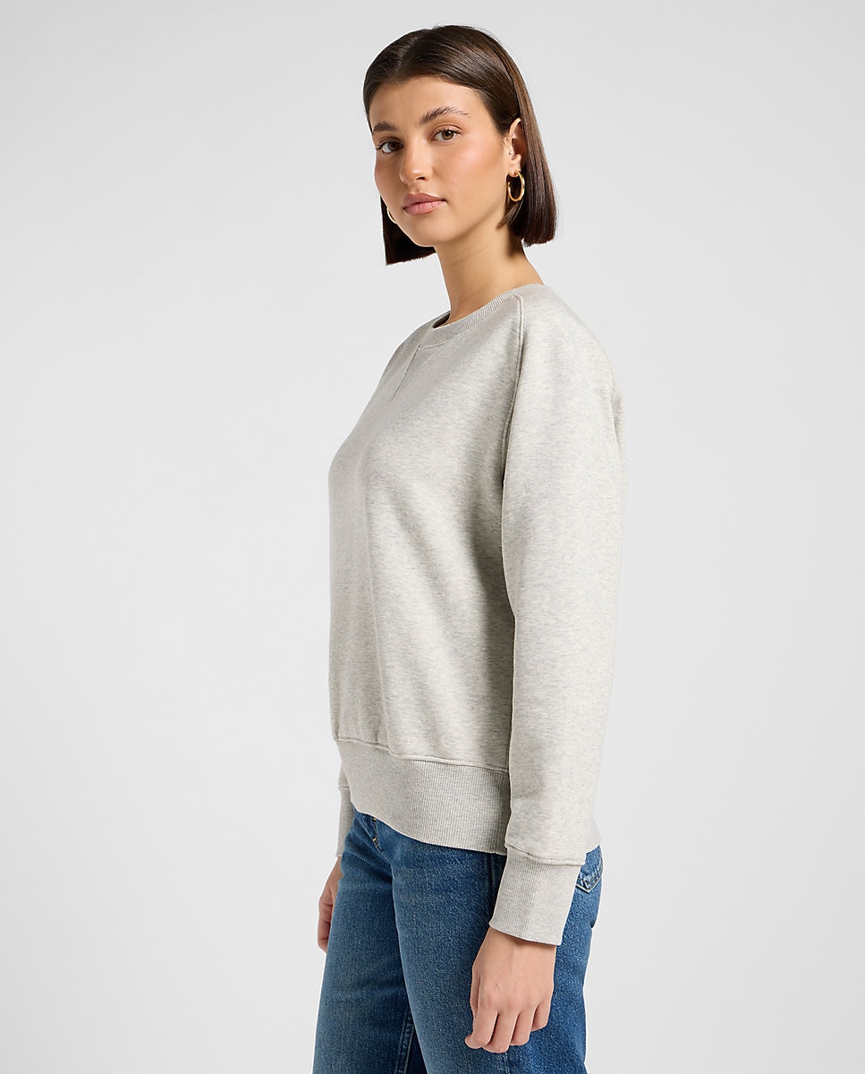 Sudadera de mujer de corte relajado - Lee - Gris Gris-4