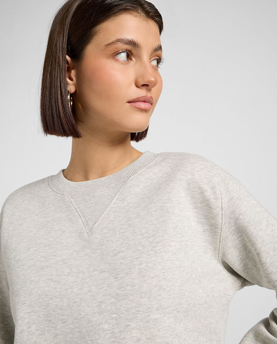 Sudadera de mujer de corte relajado - Lee - Gris Gris-5