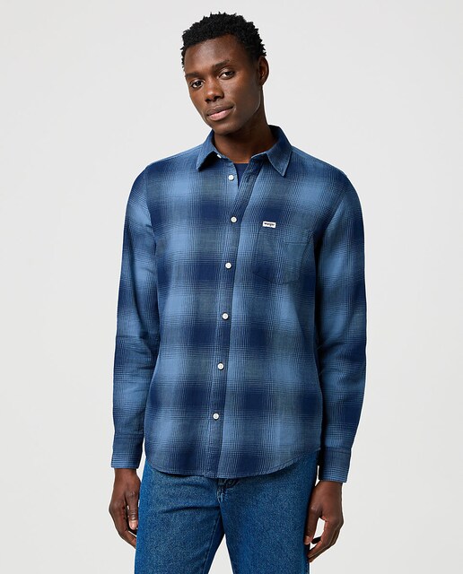 Imagen 0 de Camisa de hombre de cuadros y manga larga