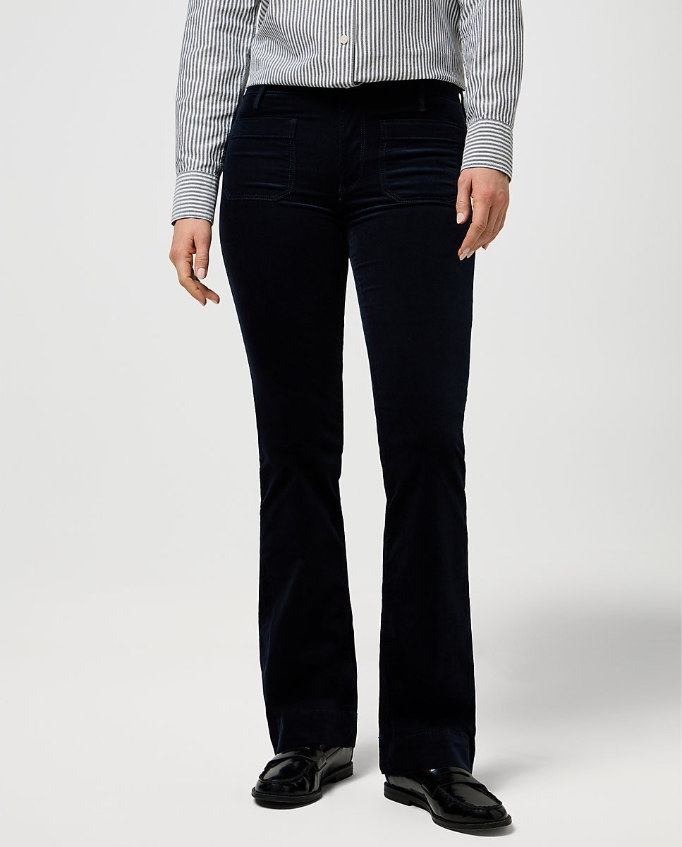 Pantalones de mujer flare en - Wrangler - Azul marino Azul marino-1