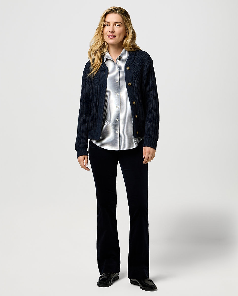 Pantalones de mujer flare en - Wrangler - Azul marino Azul marino-3