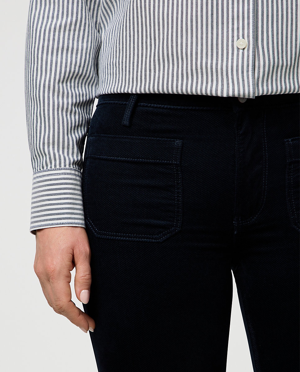 Pantalones de mujer flare en - Wrangler - Azul marino Azul marino-4
