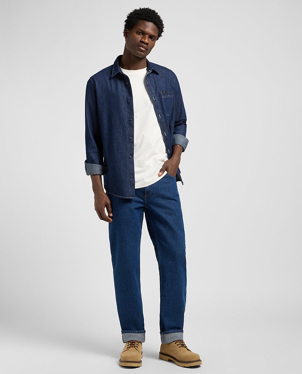 Imagen 1 de Vaquero West de hombre de corte regular Azul denim