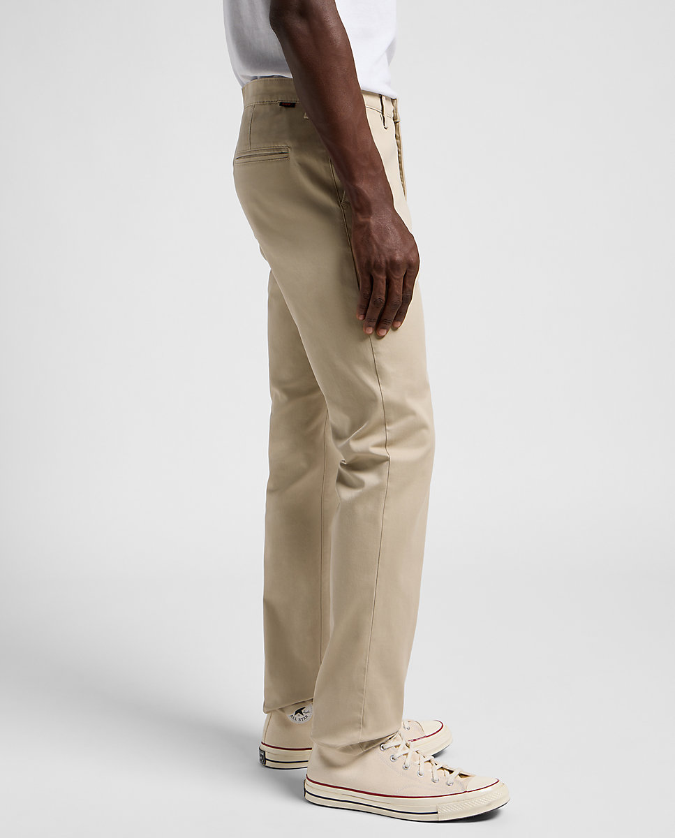 Imagen 4 de Chinos de hombre de corte slim - Lee - Beige Beige