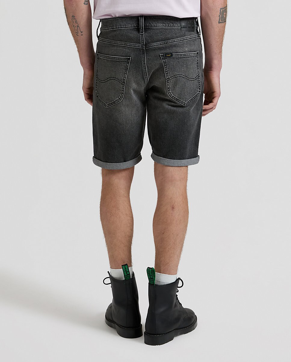 Pantalones cortos vaqueros de hombre de corte regular en azul - Lee - Negro Negro-2