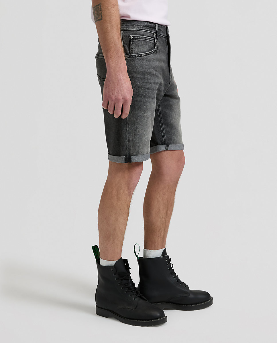 Pantalones cortos vaqueros de hombre de corte regular en azul - Lee - Negro Negro-4