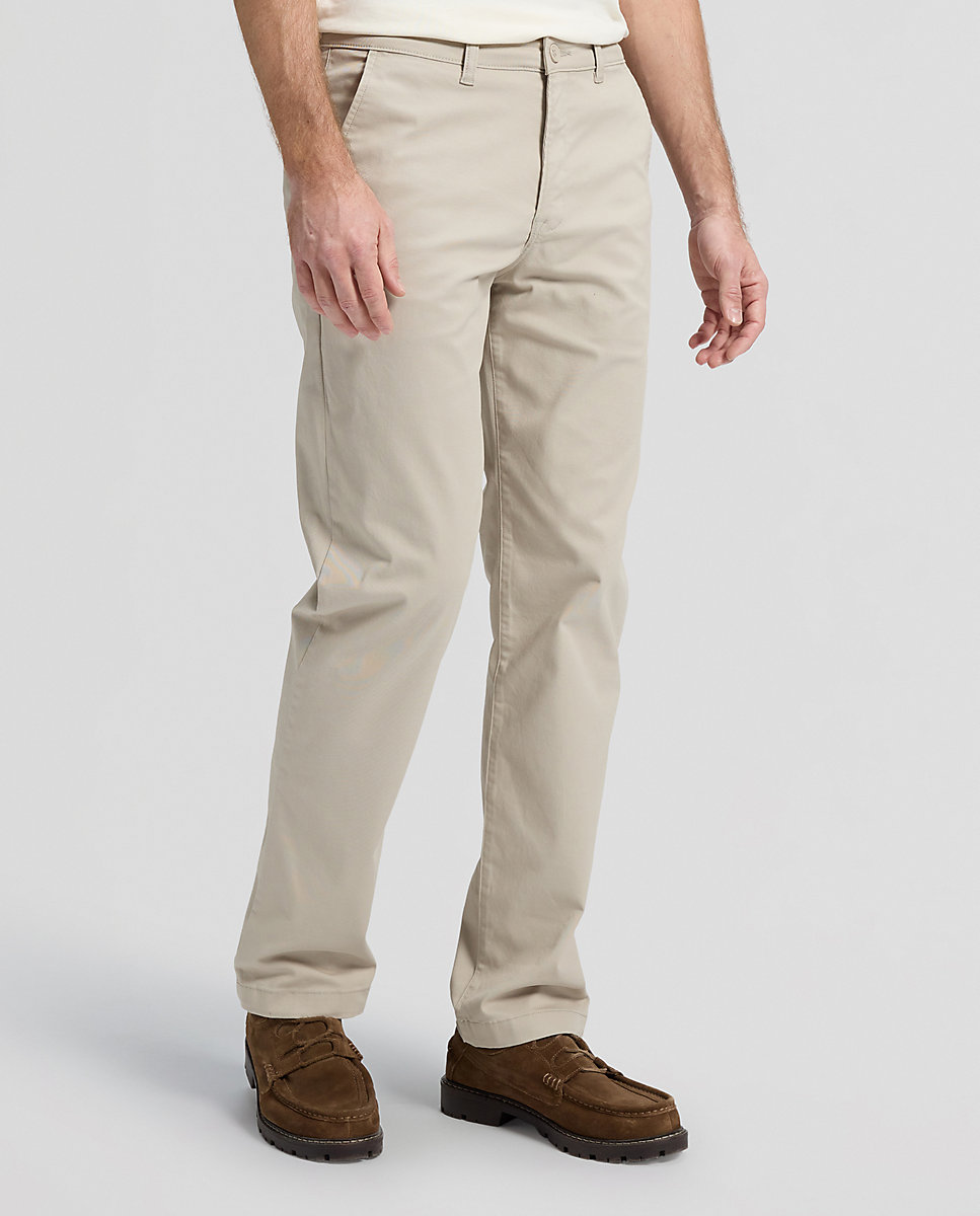 Chinos de hombre de corte regular recto - Lee - Natural Natural-1