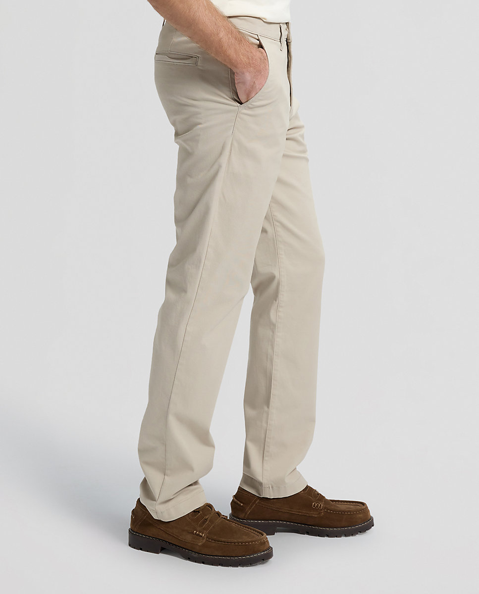 Chinos de hombre de corte regular recto - Lee - Natural Natural-4