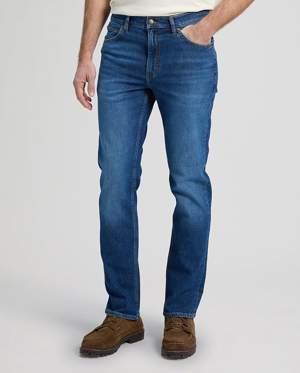 Imagen 0 de Vaquero Rider de hombre de corte slim recto Azul denim