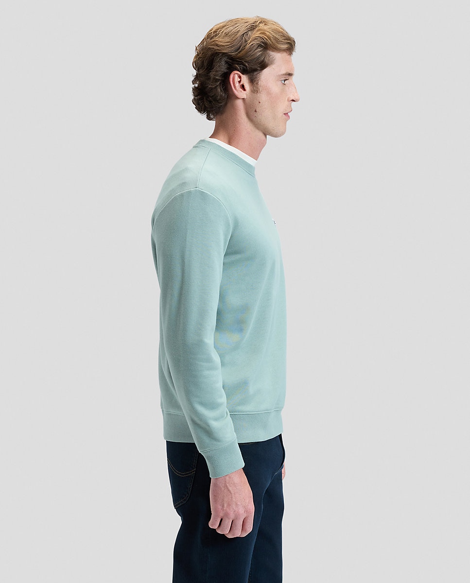 Sudadera lisa de hombre en azul claro - Lee - Verde Verde-3