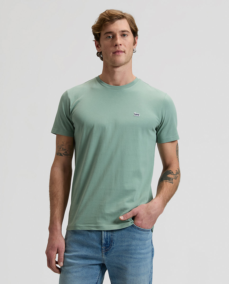 Imagen 0 de Camiseta de hombre de manga corta y corte regular Verde