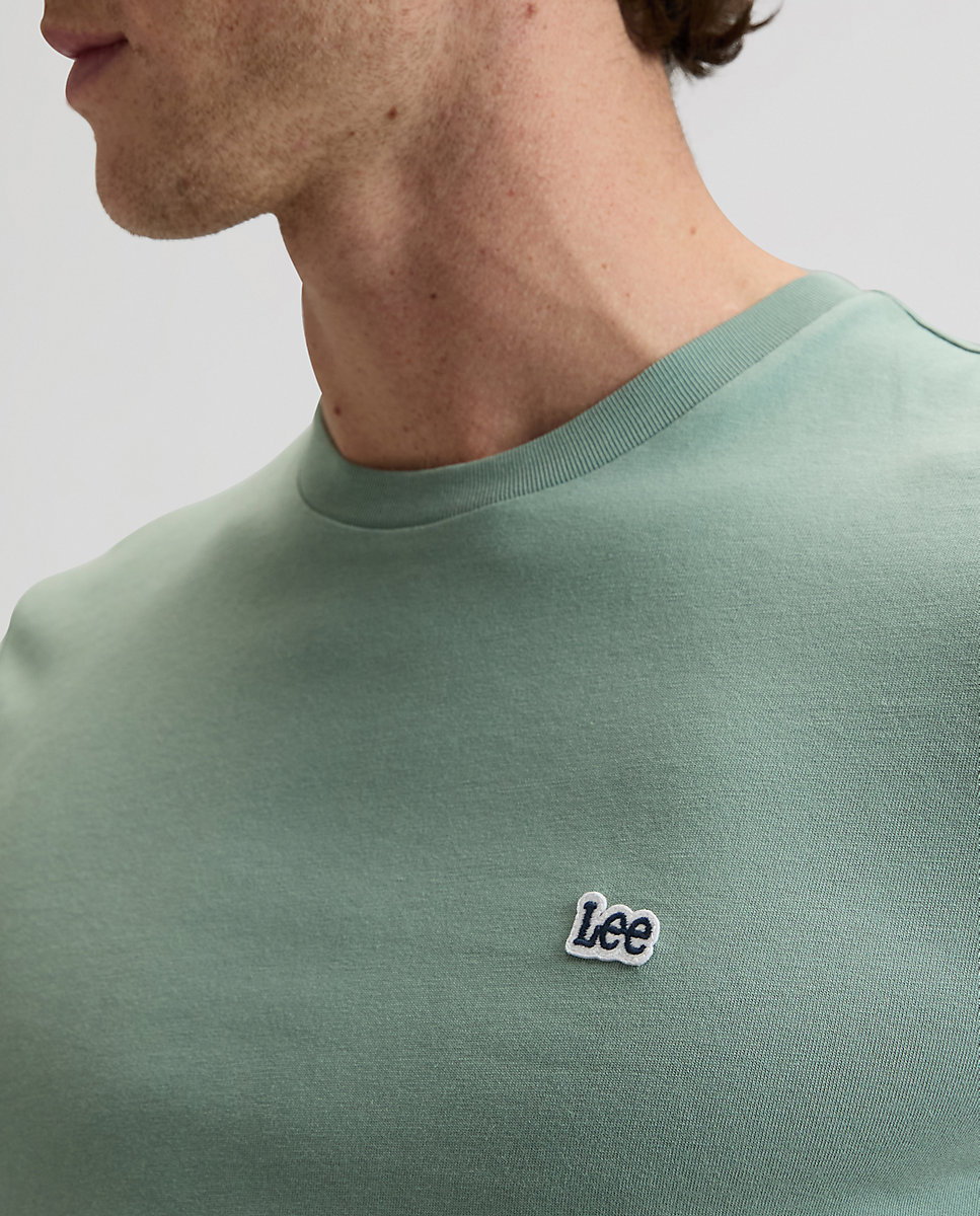Camiseta de hombre de manga corta y corte regular - Lee - Verde Verde-5