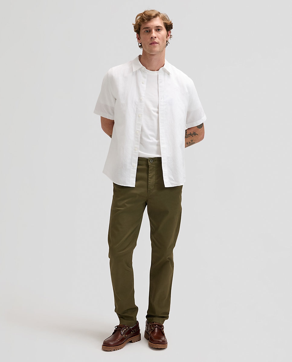 Camisa de hombre de manga corta y corte regular - Lee - Blanco Blanco-3