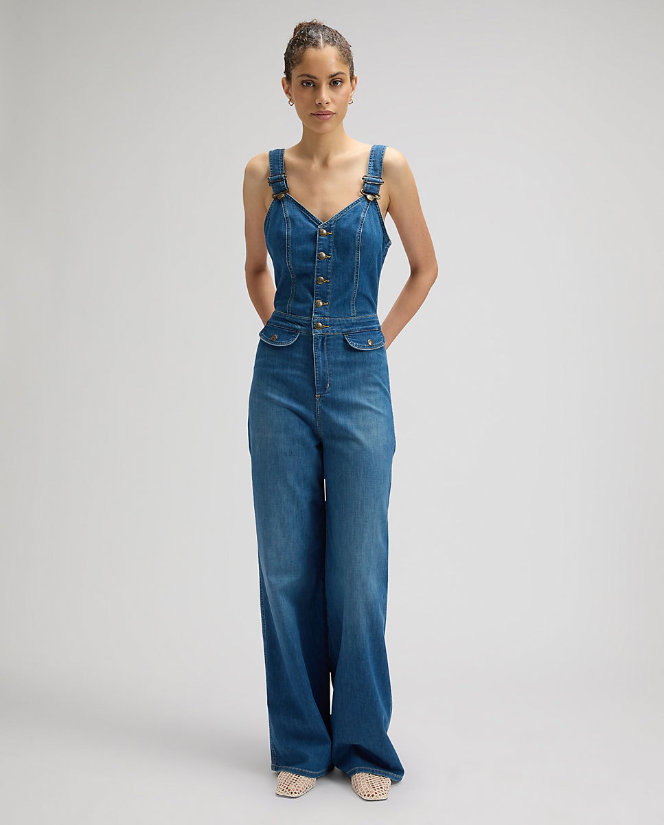 Mono vaquero de mujer largo - Lee - Azul denim Azul denim-3
